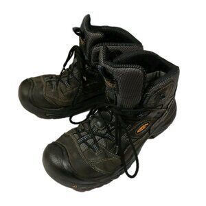 Keen Utility Braddock Mid Steel Toe Waterproof Work Boots Sz 11.5D Wide Brown